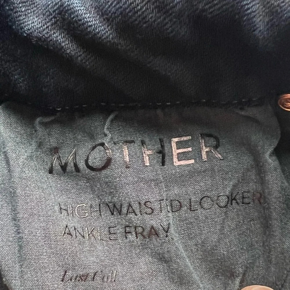 MOTHER Denim High Waisted Looker Ankle Fray Skinny Jeans Last Call Women’s 24 - Picture 7 of 13